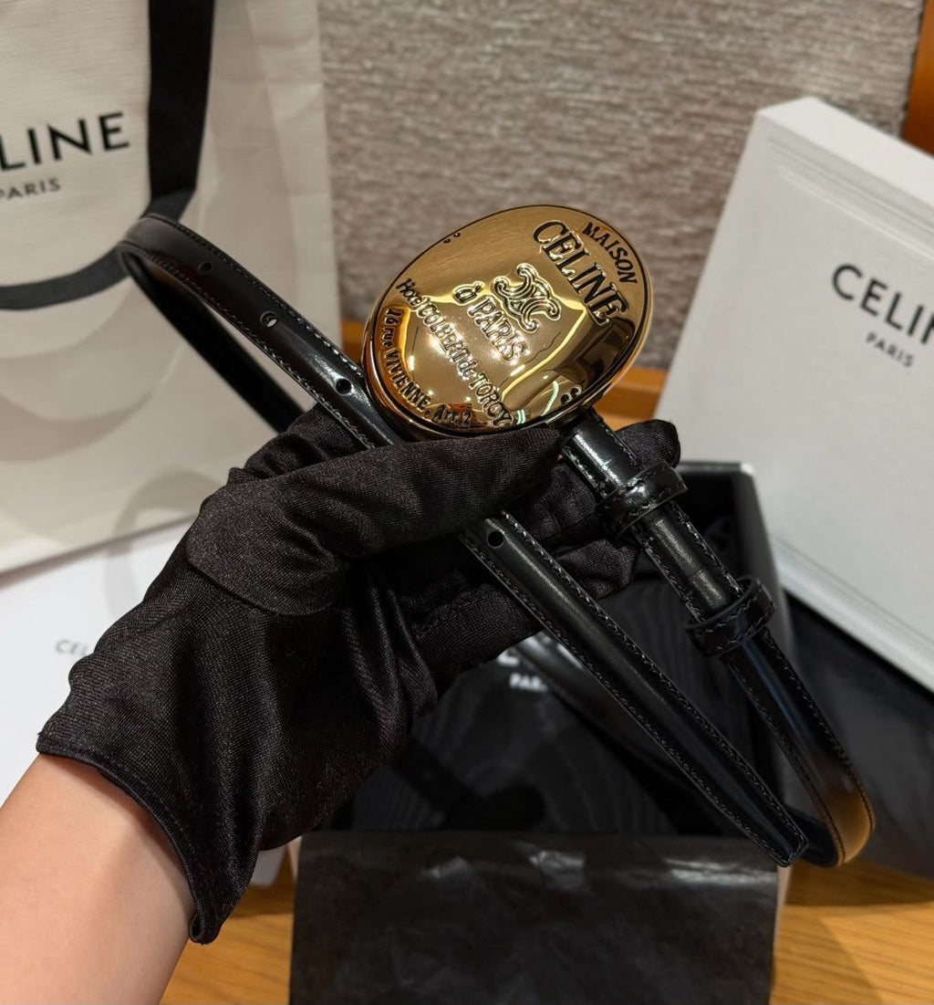 Celine Maison Celine Oval Buckle Belt