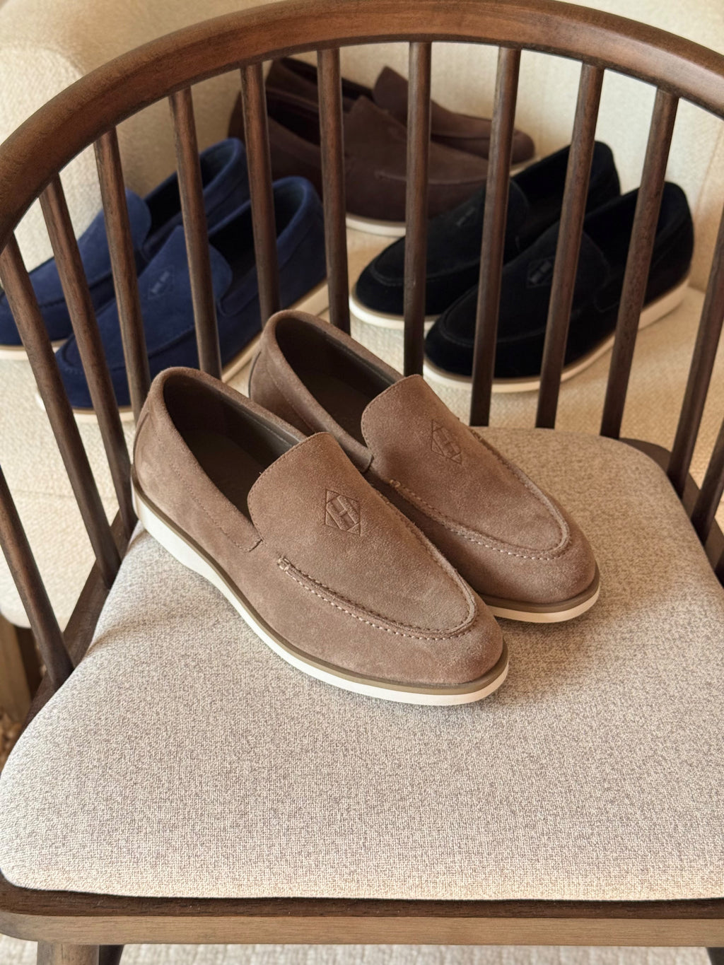 Hermès Men's Suede Loafers