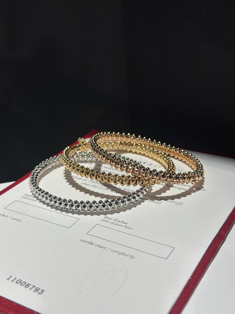 Cartier Clash de Cartier Bracelets in White Gold, Yellow Gold and Rose Gold