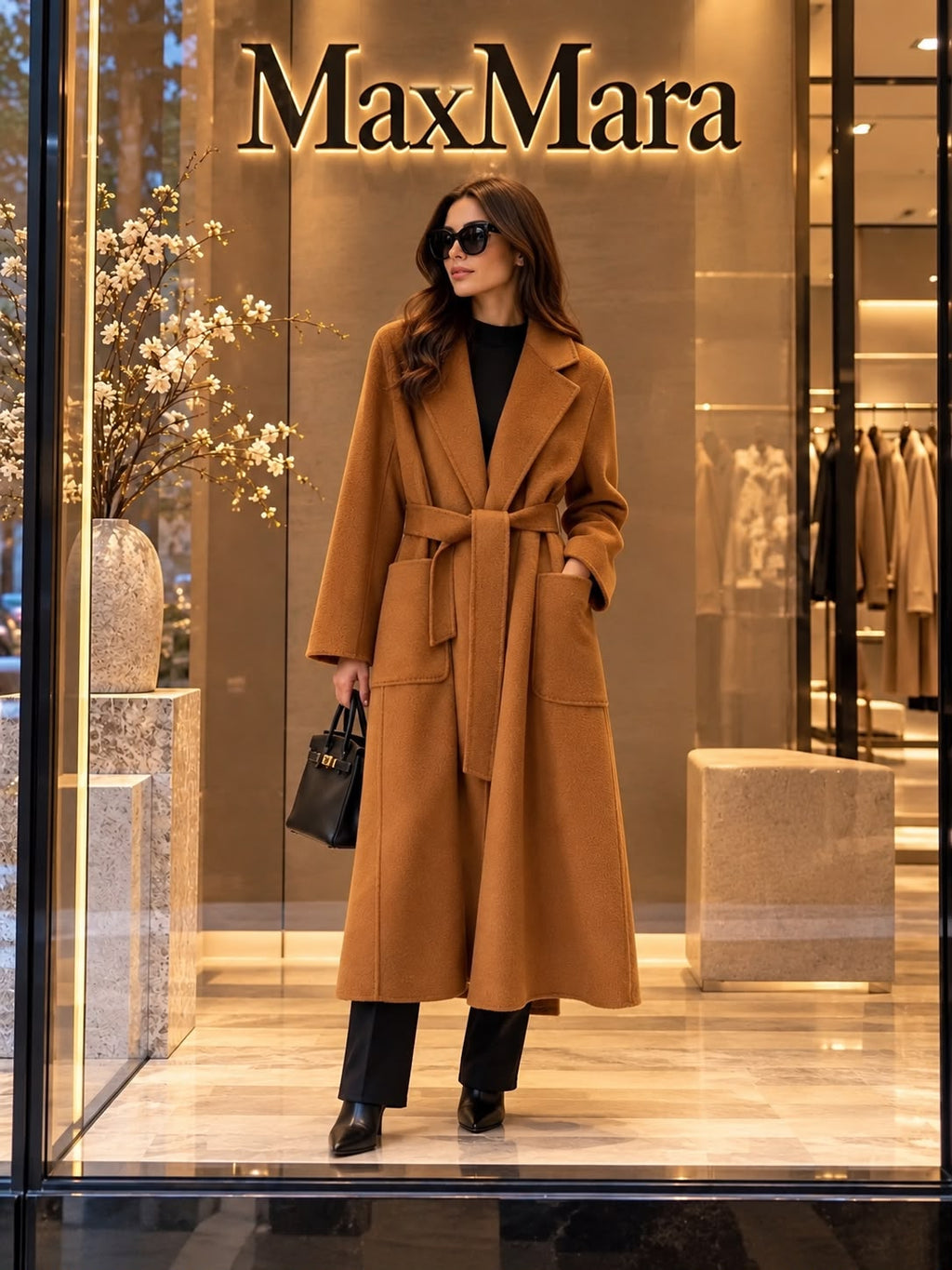 Max Mara Classic Belted Wool Coat