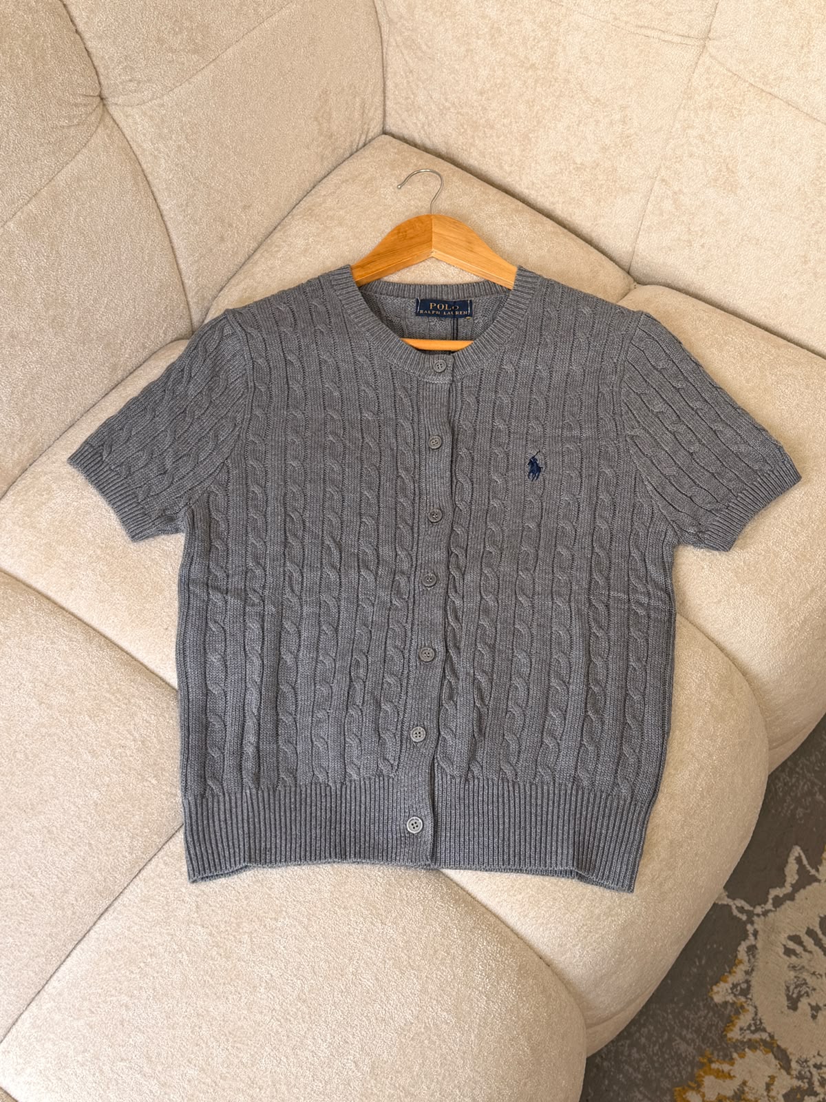 Polo Ralph Lauren Cable-Knit Short-Sleeve Cardigan —