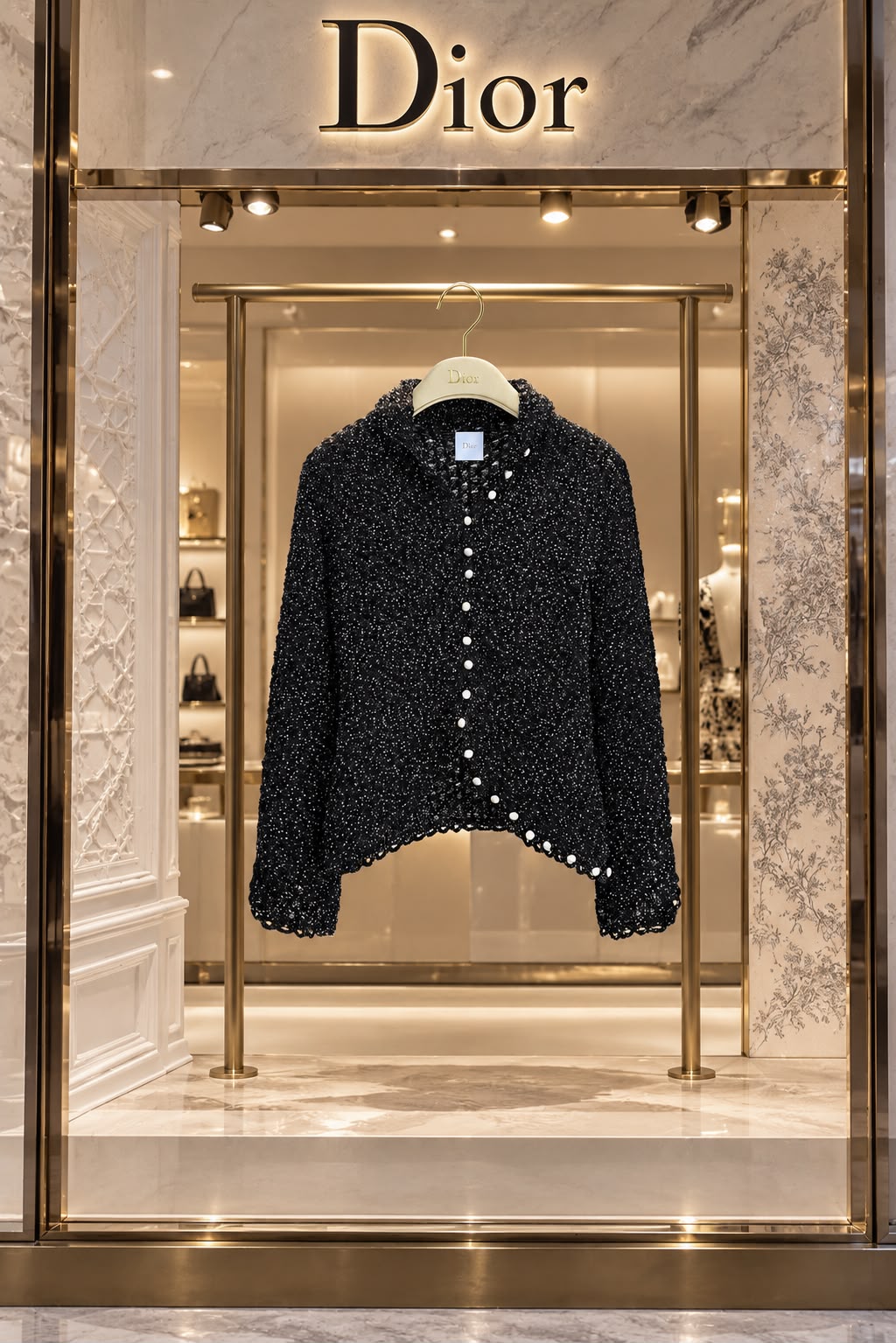 Dior Metallic Knit Cardigan / Jacket