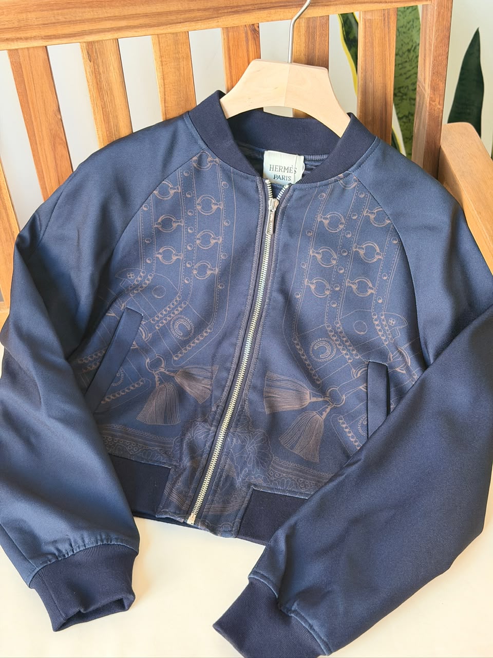 Miu Miu Striped Knit Zip Cardigan