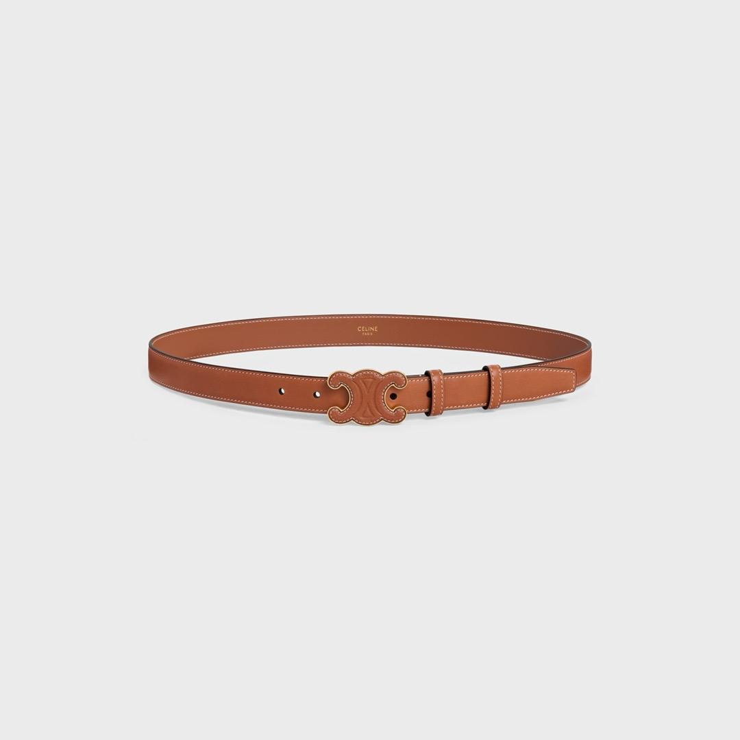 Celine Triomphe Leather Belt