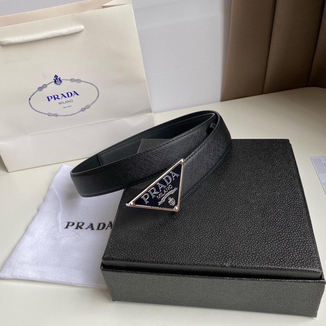 PRADA – Saffiano Leather Belt
