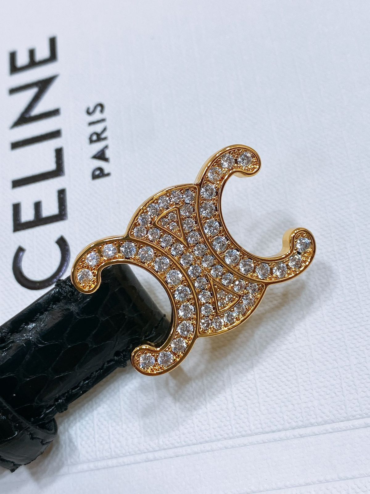 CELINE — Triomphe Belt
