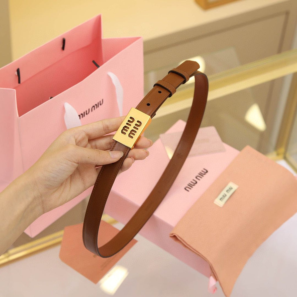 miu miu - leather belt