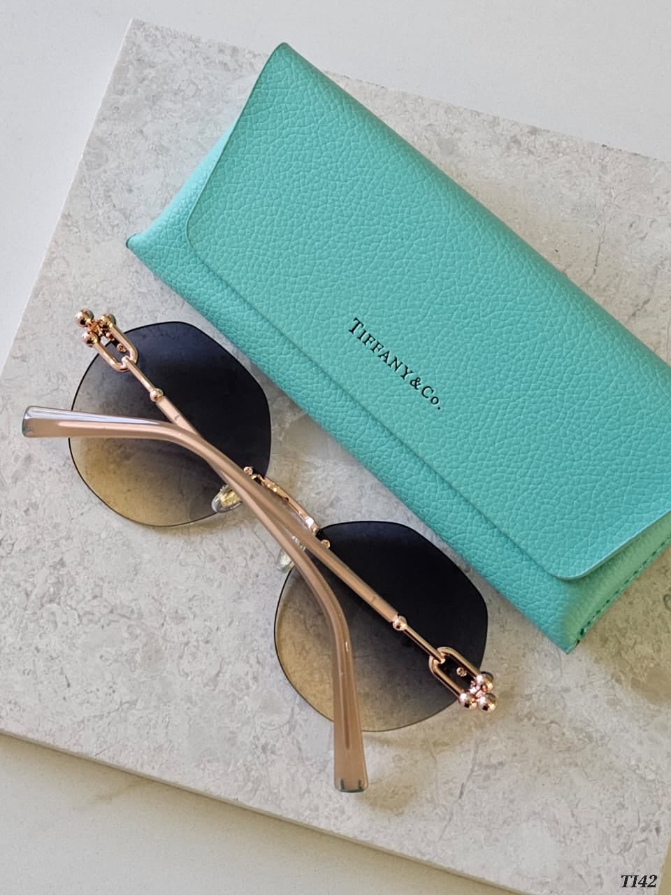 Tiffany Rimless Link Sunglasses