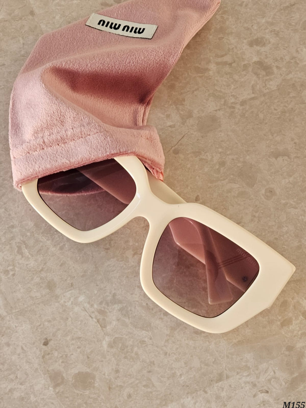 Miu Miu Bold Logo Cat Eye Sunglasses