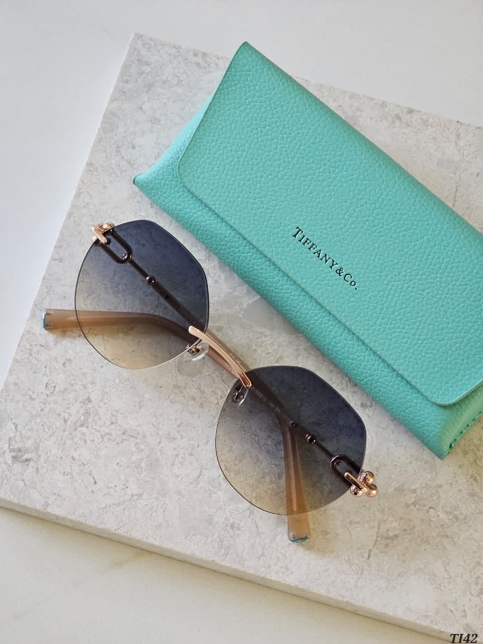 Tiffany Rimless Link Sunglasses
