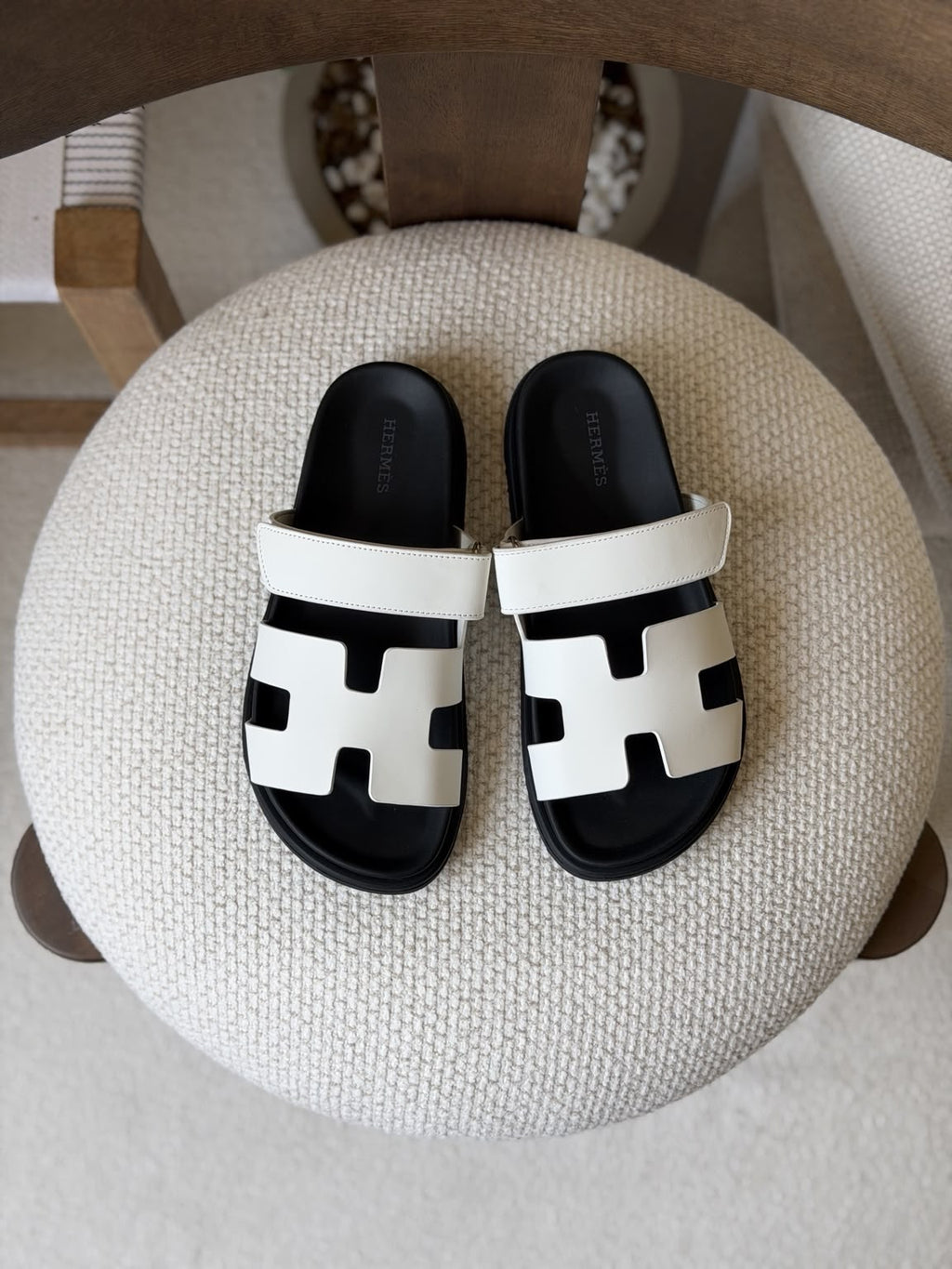 Hermès Chypre Suede Sandals