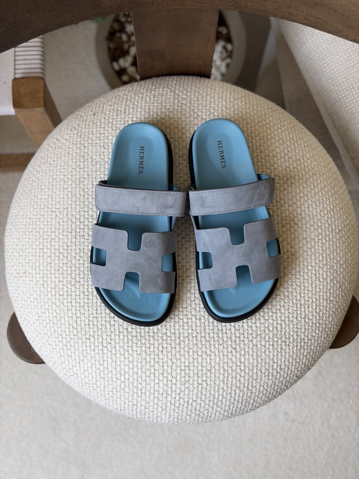 Hermès Chypre Suede Sandals