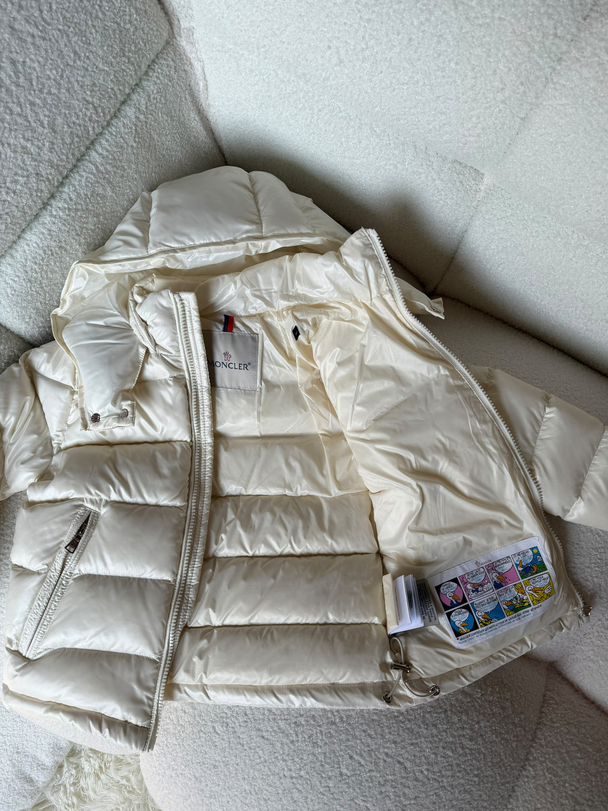 Moncler Kids Sleeve Badge Hooded Puffer