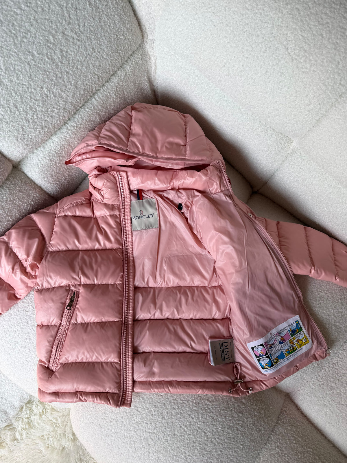 Moncler Kids Sleeve Badge Hooded Puffer