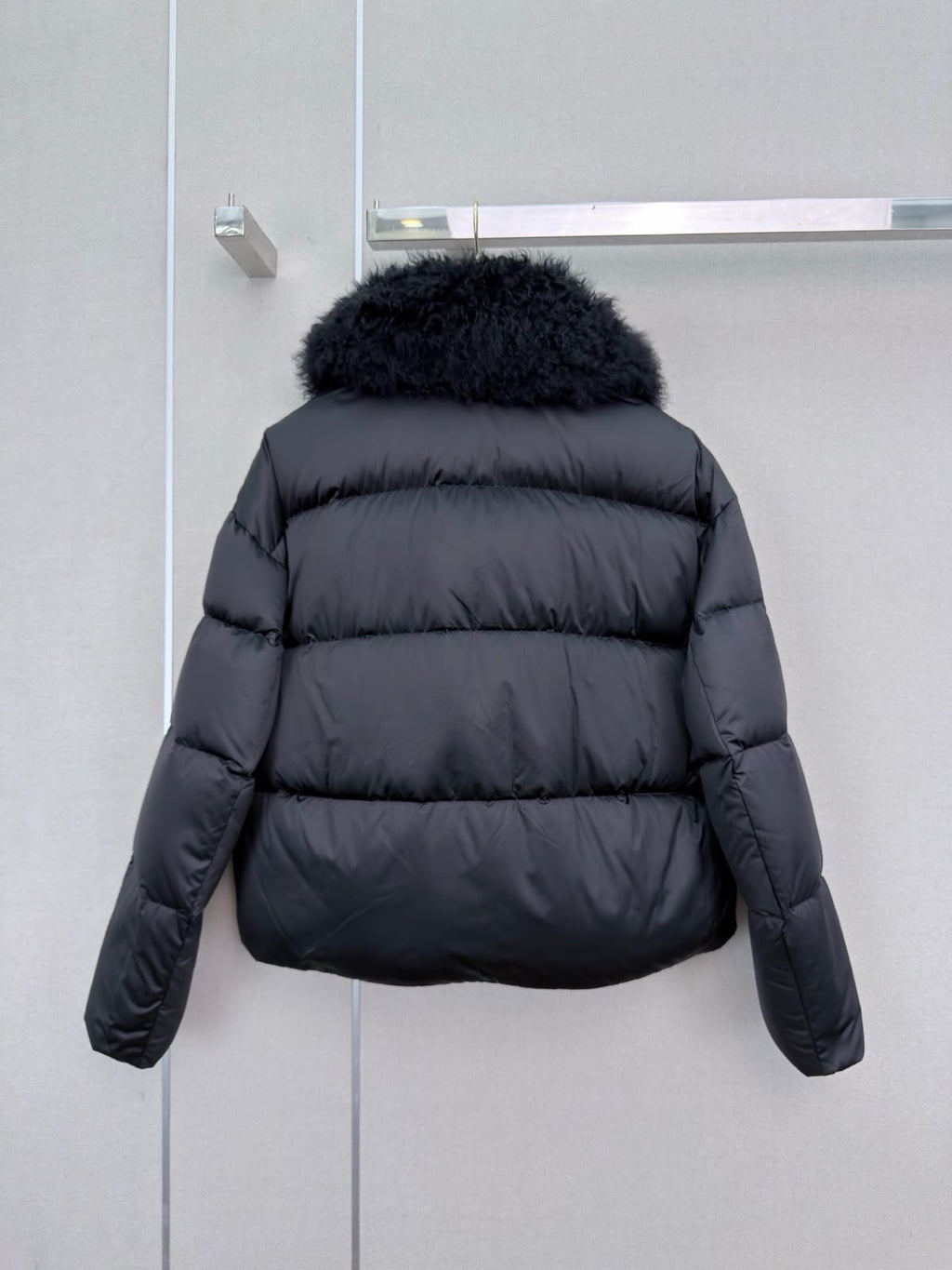 Miu Miu Textured Collar Puffer Jacket