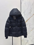 Prada Black Hooded Puffer Jacket