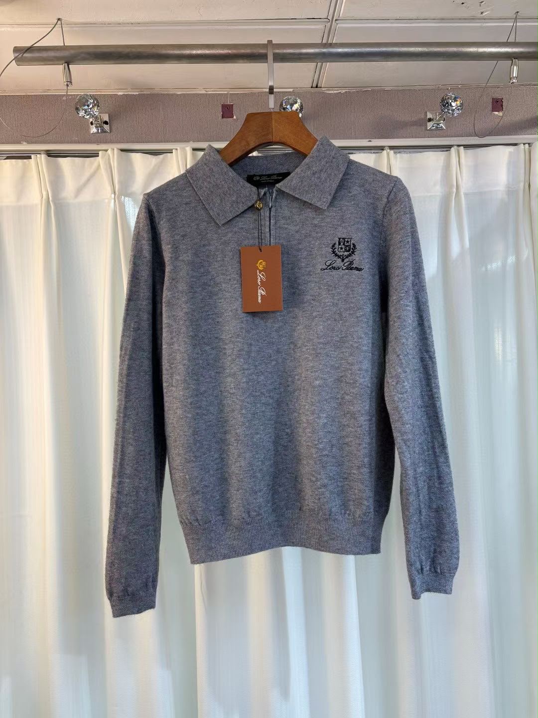 Loro Piana Collared Half-Zip Sweater