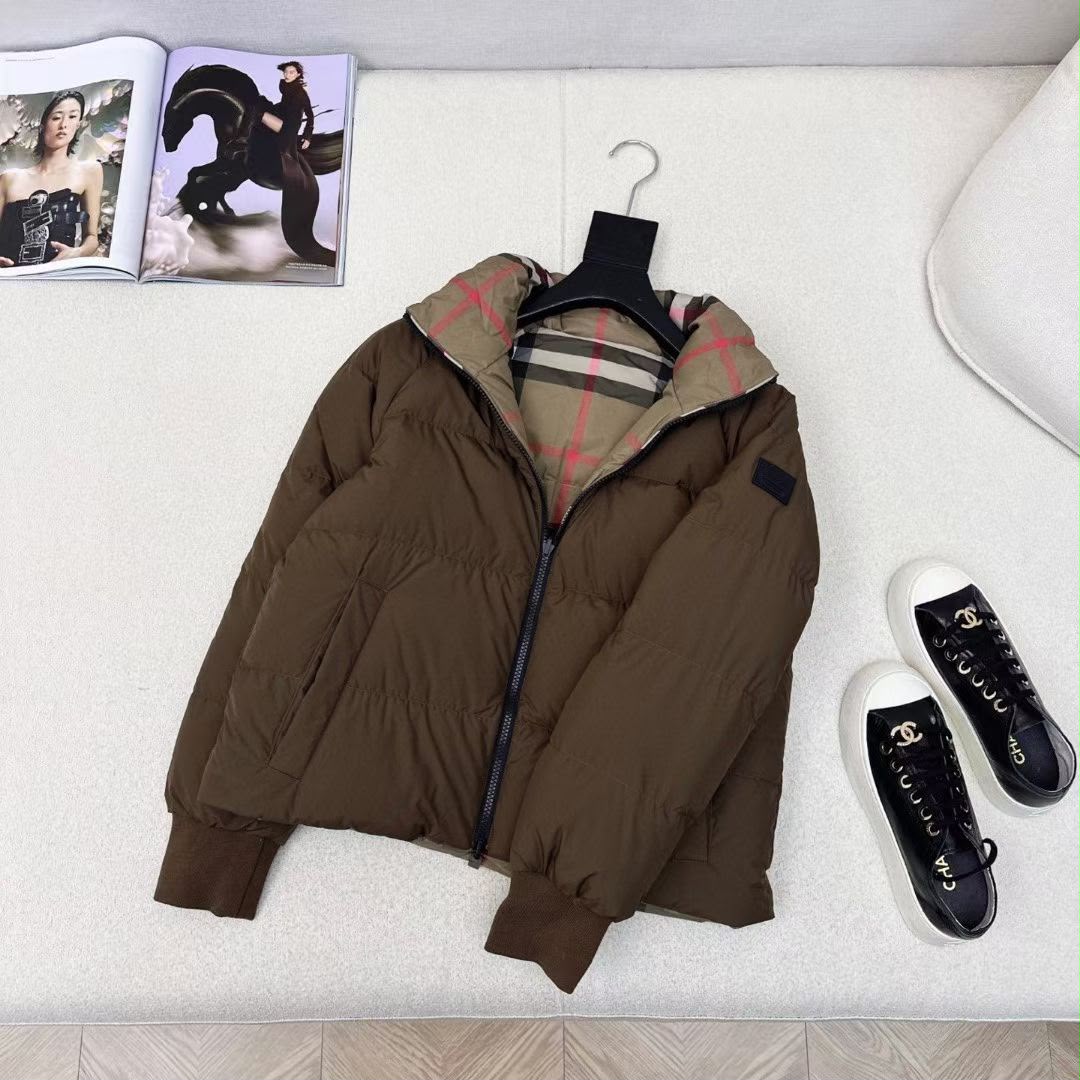 Burberry Reversible Brown and Check Jacket