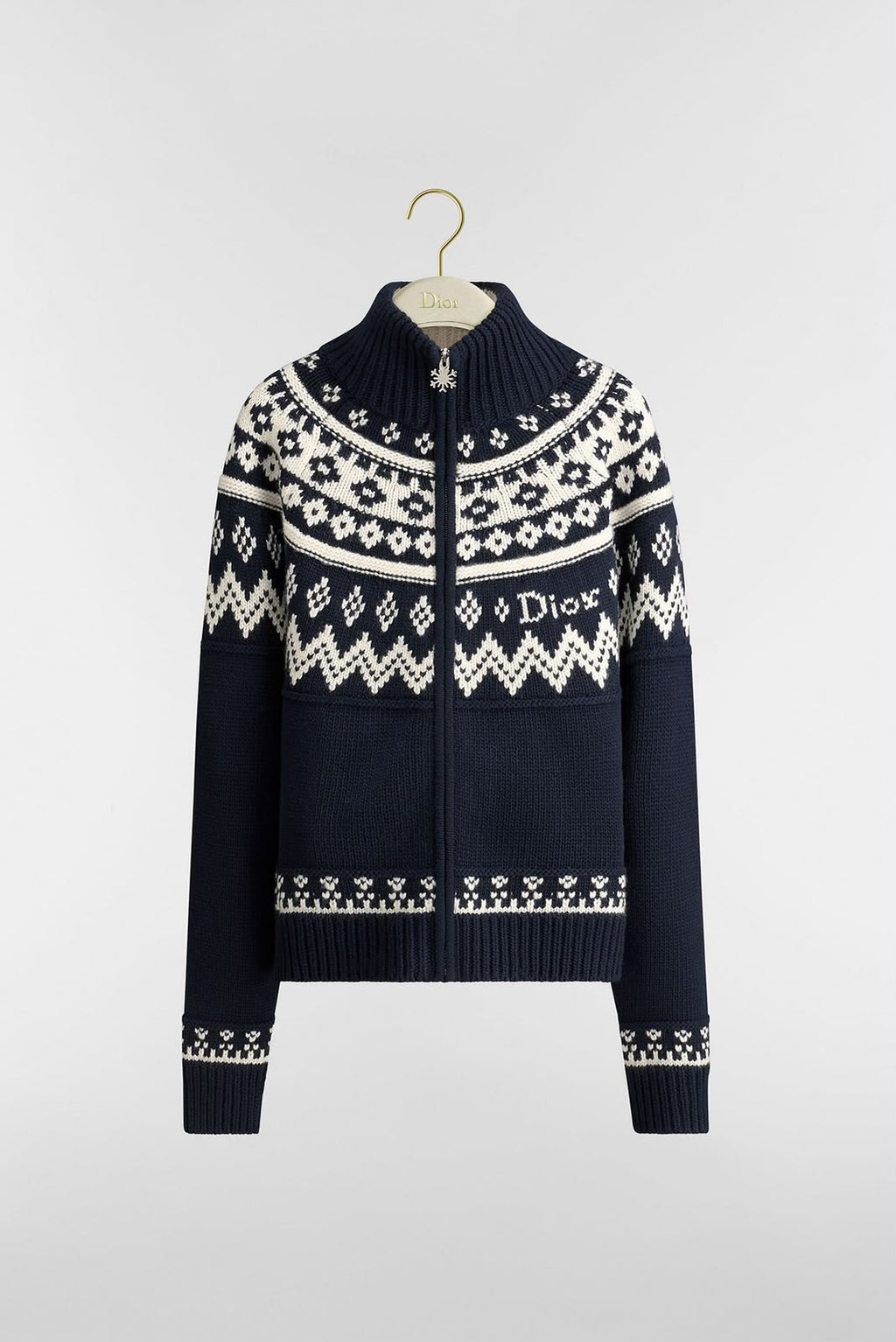 Dior Patterned Full-Zip Cardigan