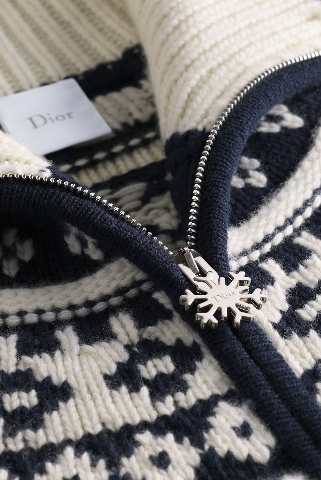 Dior Patterned Full-Zip Cardigan