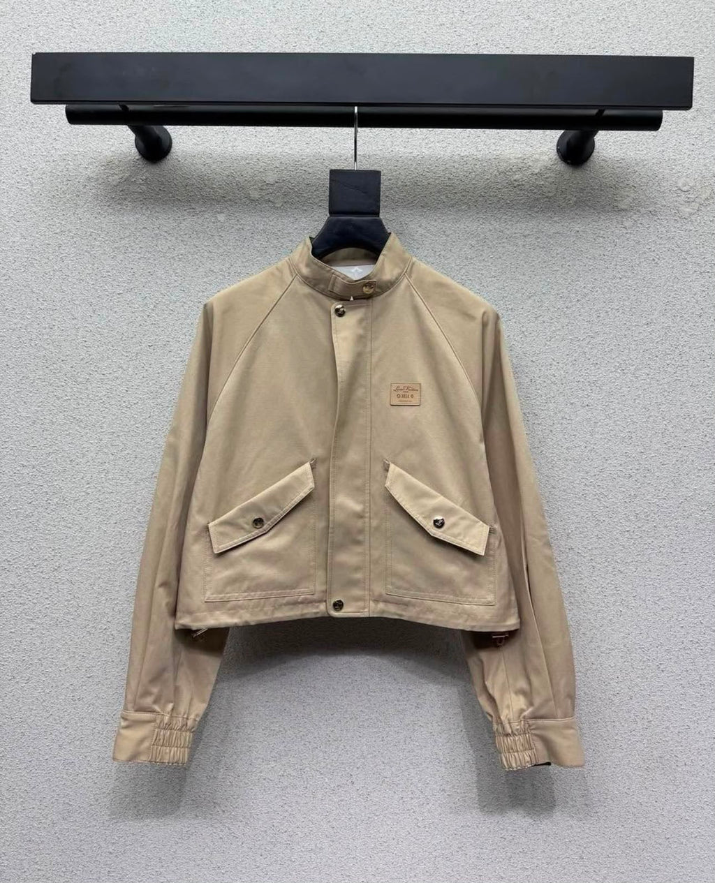 LV Cropped Stand-Collar Jacket