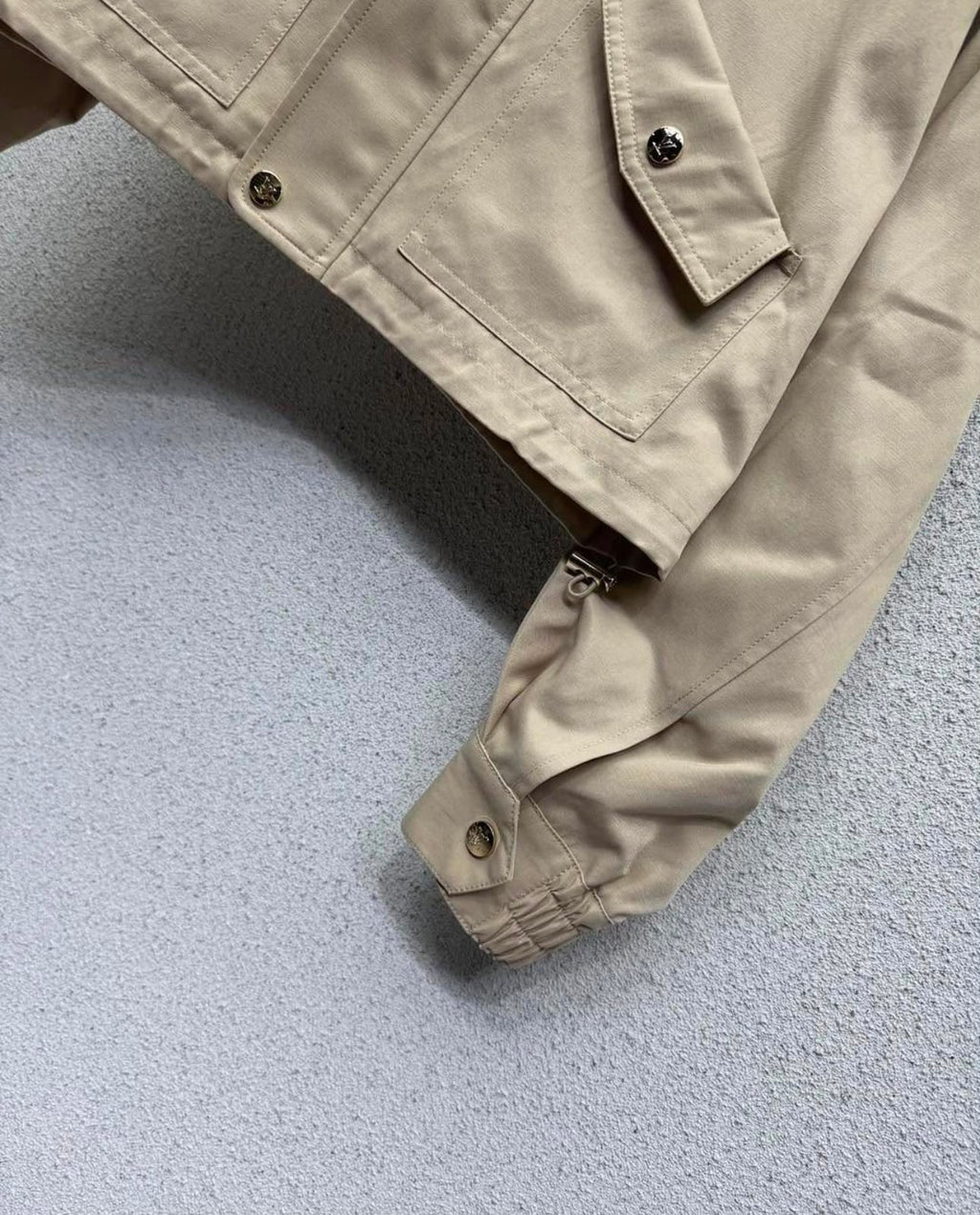 LV Cropped Stand-Collar Jacket