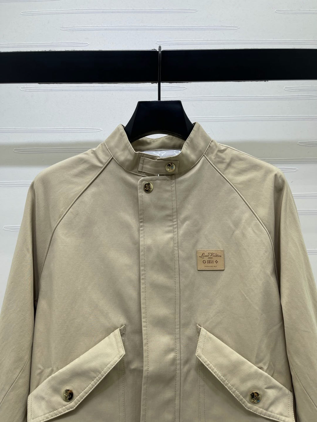 LV Cropped Stand-Collar Jacket