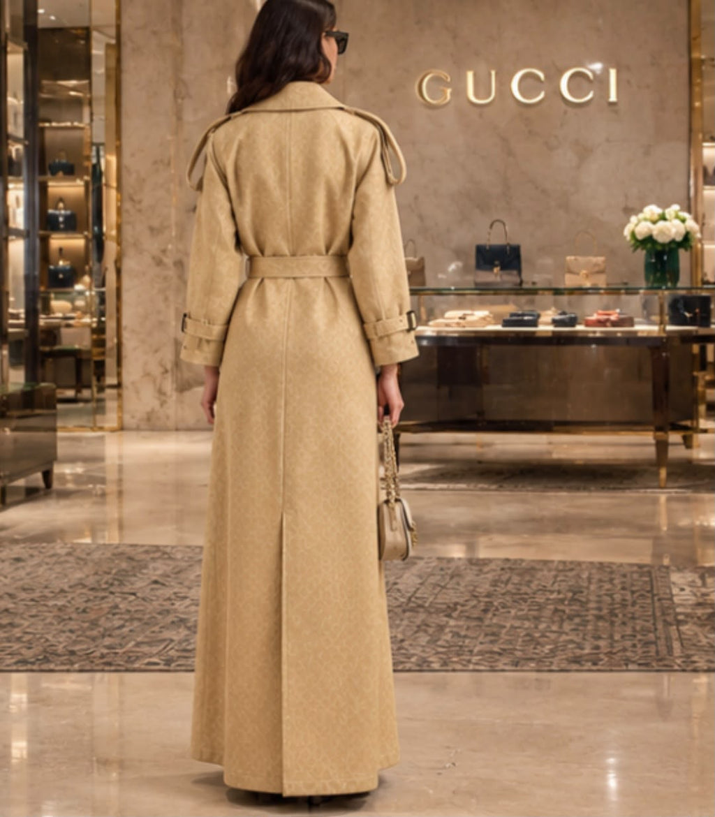 Gucci Double-Breasted Belted Trench Coat