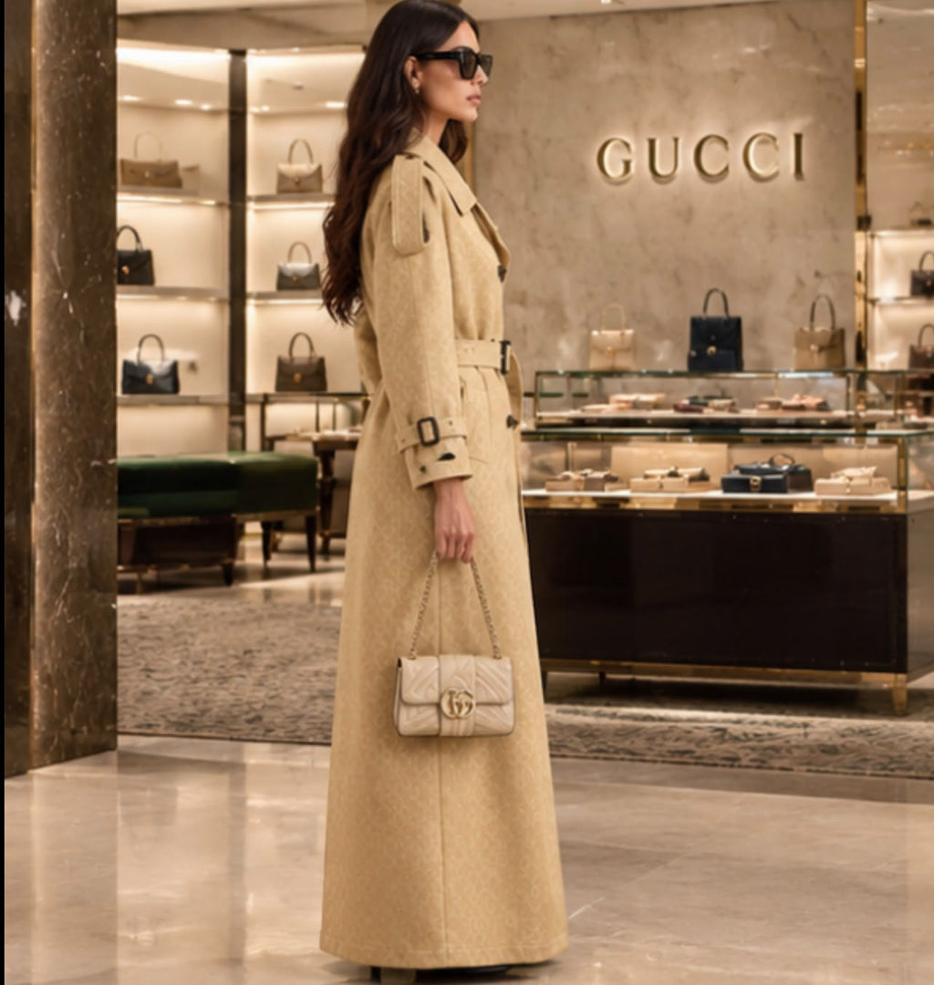 Gucci Double-Breasted Belted Trench Coat