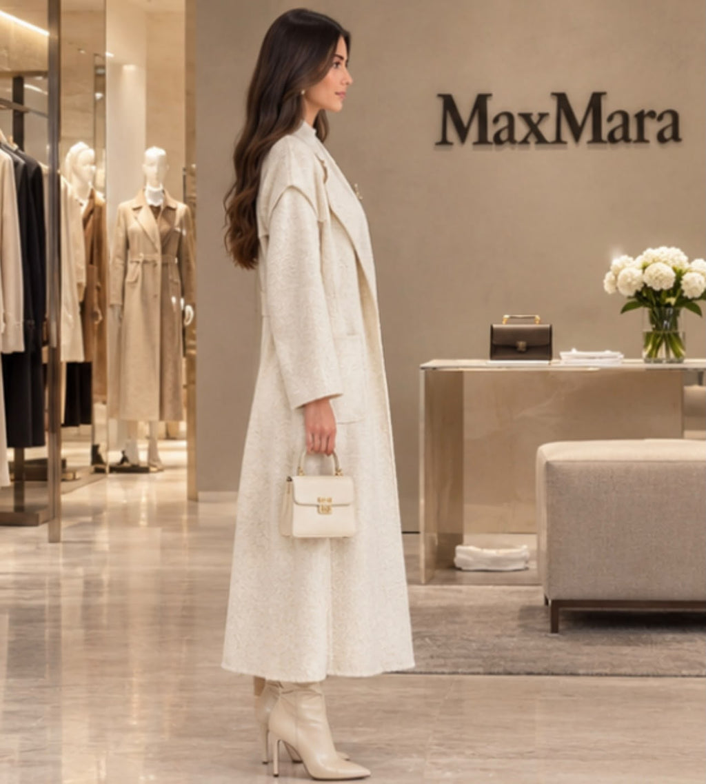 maxmara Belted Long Coat