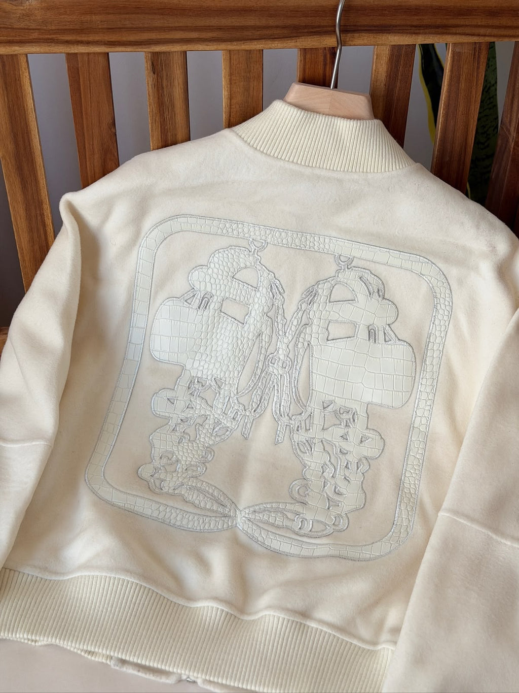 HERMES Textured Zip Jacket