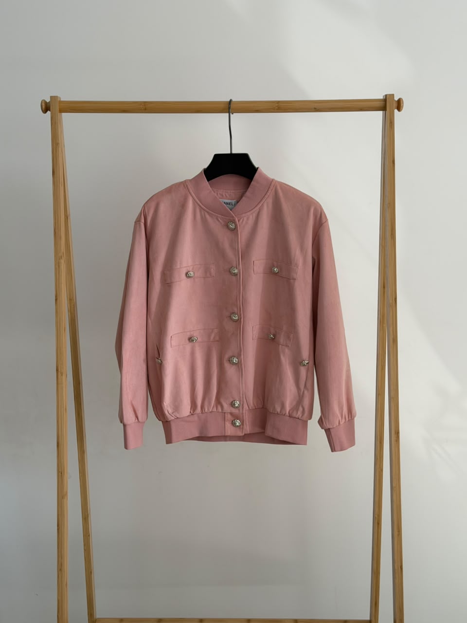 CHANEL Decorative-Button Pocket Jacket