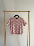 Gucci GG Knit Short-Sleeve Top