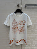 HERMES Model 27 Ornamental Graphic T-Shirt