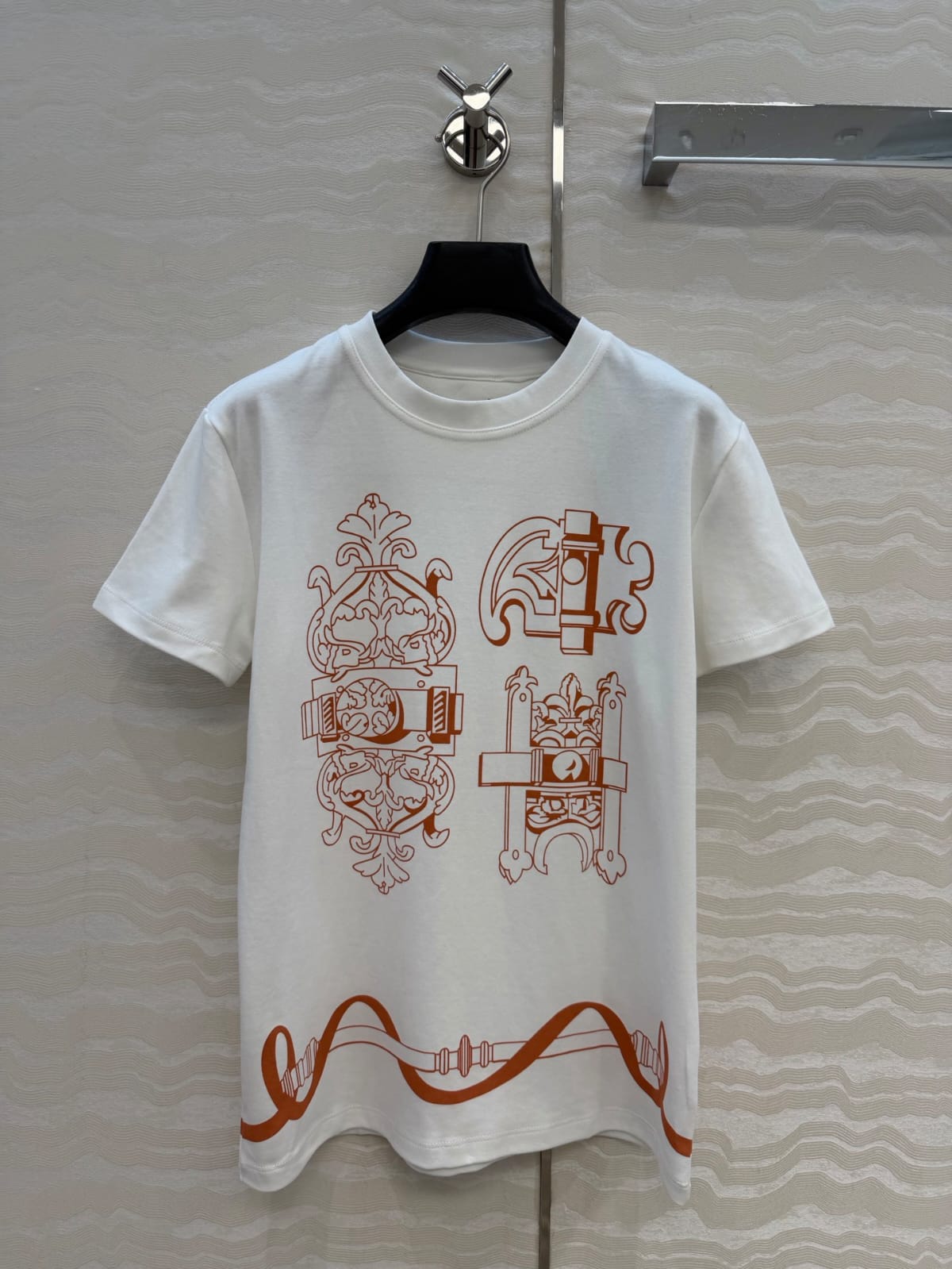 HERMES Model 27 Ornamental Graphic T-Shirt
