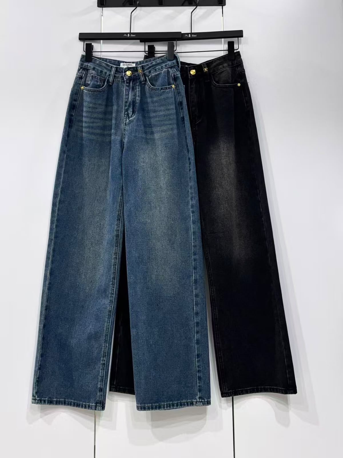 CHANEL Wide-Leg Jeans