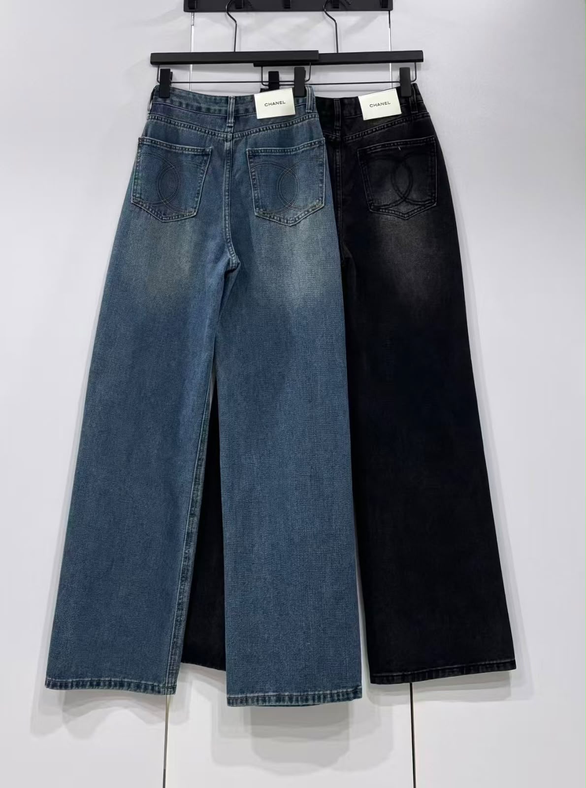 CHANEL Wide-Leg Jeans