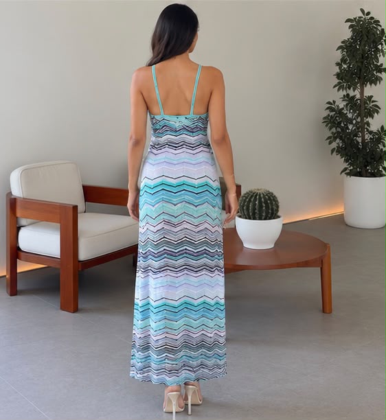 Missoni Chevron Strappy Maxi Dress