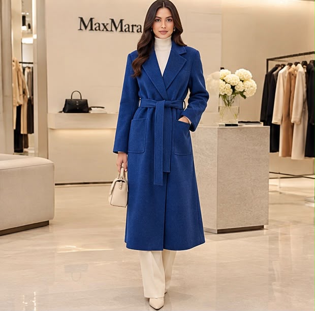 Max Mara Long Lapel Coat