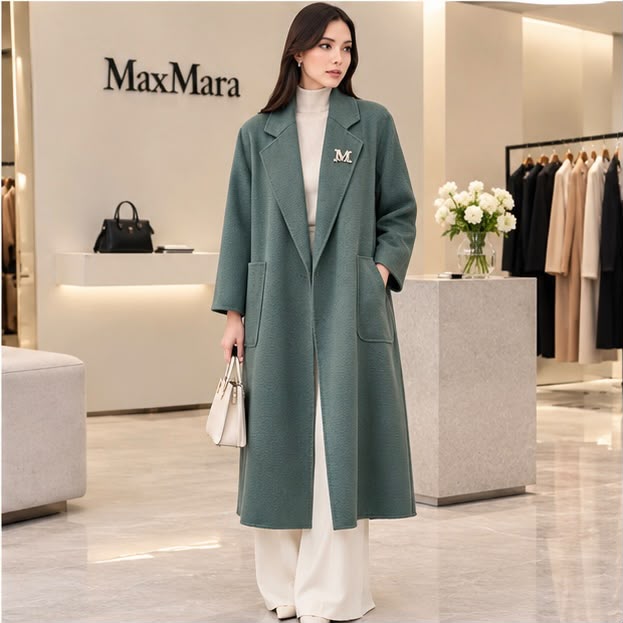 Max Mara Long Lapel Coat