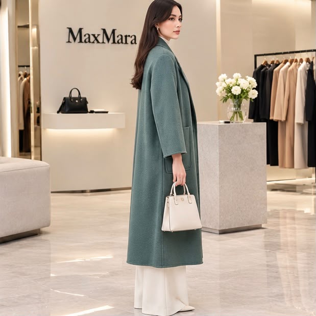 Max Mara Long Lapel Coat