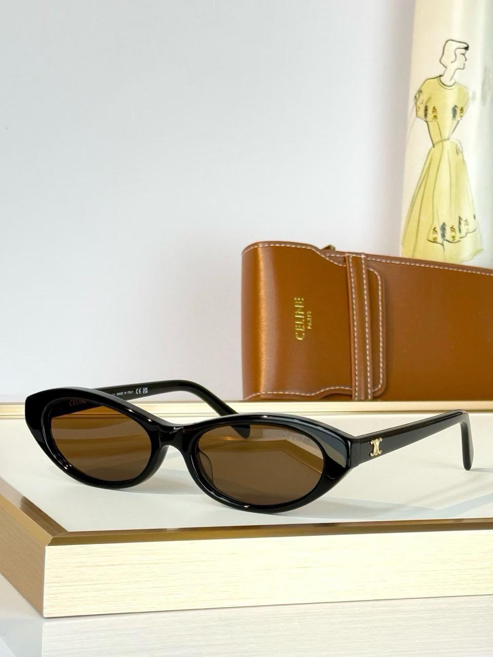 celine Oval Triomphe Sunglasses