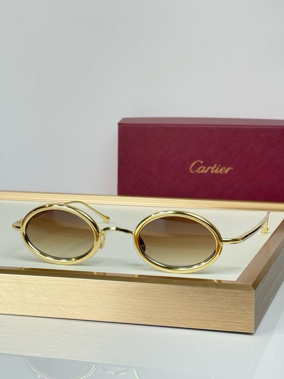 Cartier Oval Metal-Frame Eyewear