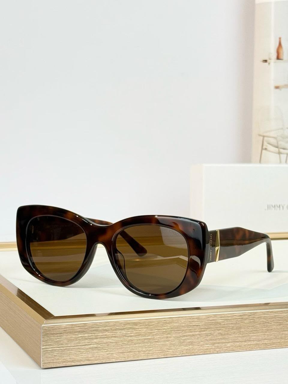 Jimmy Choo Oversized Cat-Eye Sunglasses