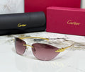 Cartier Rimless Cat-Eye Sunglasses