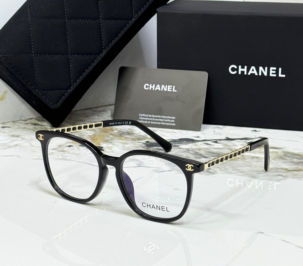 CHANEL Chain-Detail Square Eyewear