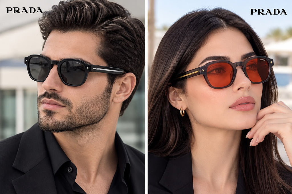 Prada Geometric Square Sunglasses