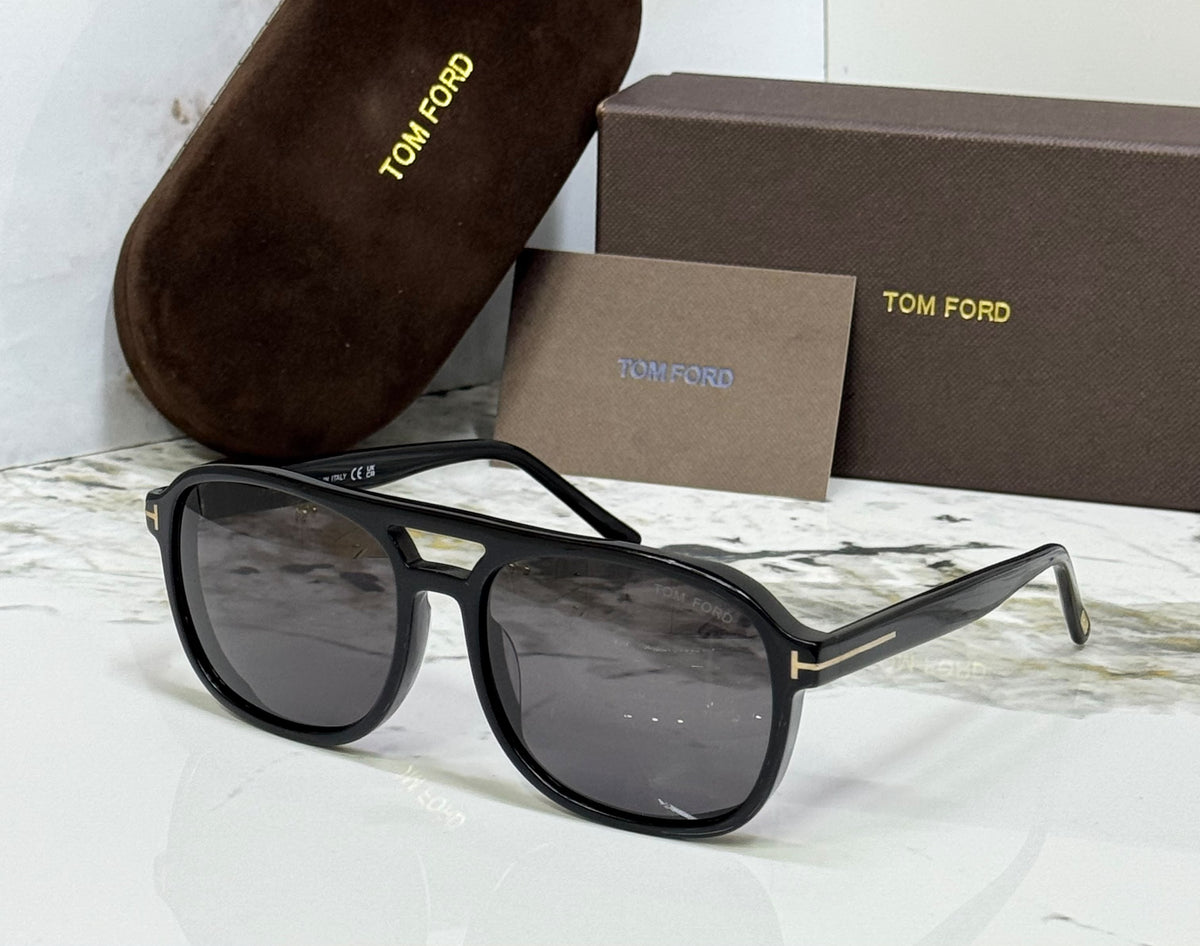 Tom Ford Double-Bridge Square Sunglasses