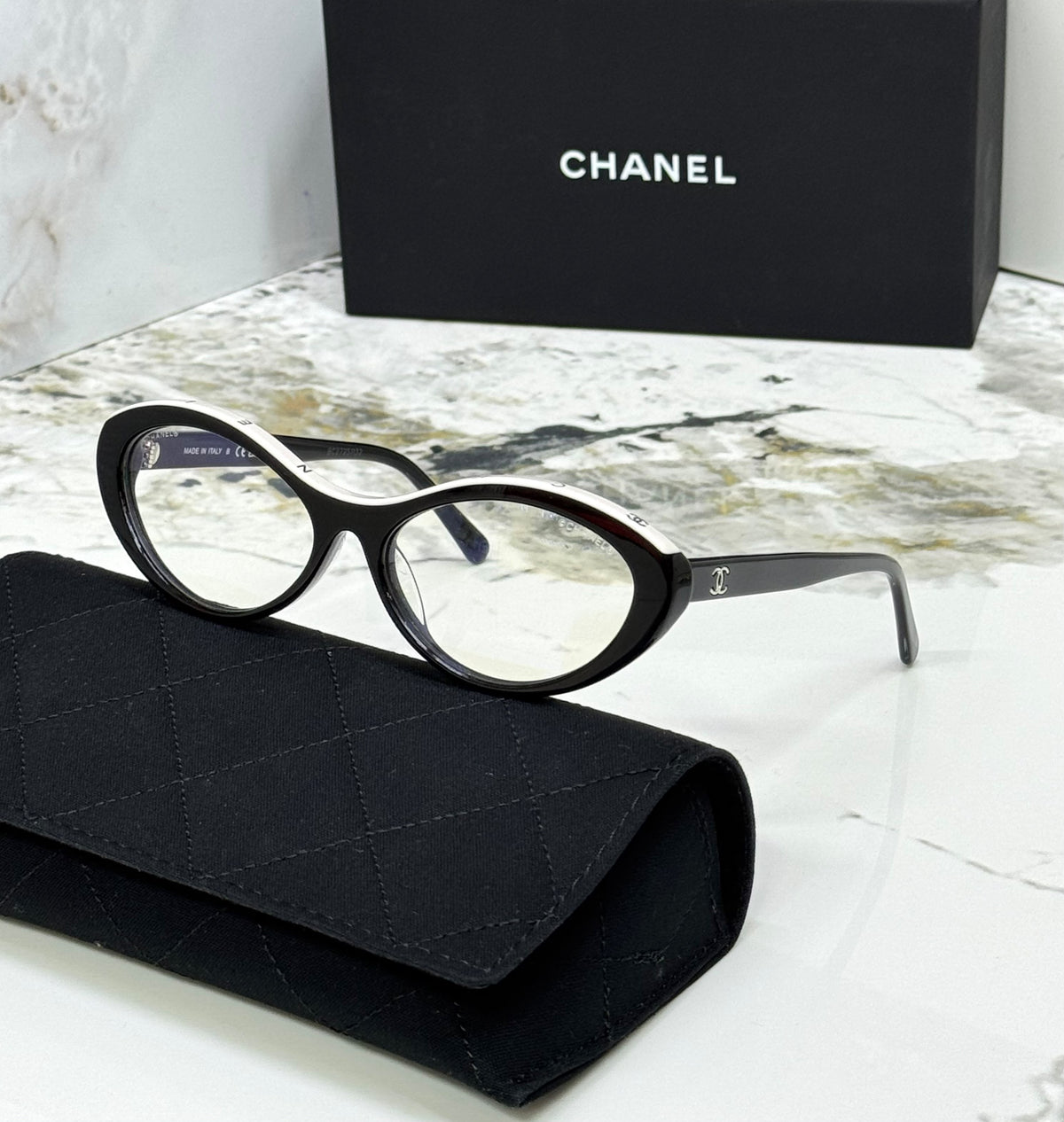 CHANEL Two-Tone Oval Eyewear