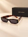 Saint Laurent Rectangular Monogram Sunglasses